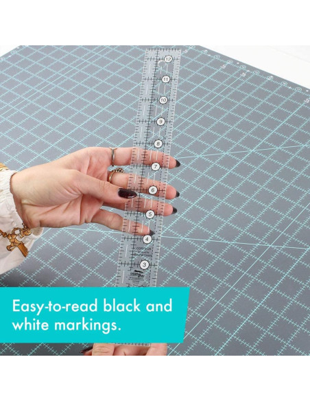 Règle rectangle quilting 1.5" x 12.5" Creative Grids