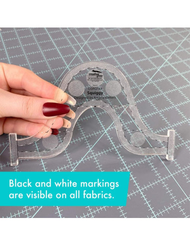 Règle Squiggy Machine Quilting Tool Creative Grids