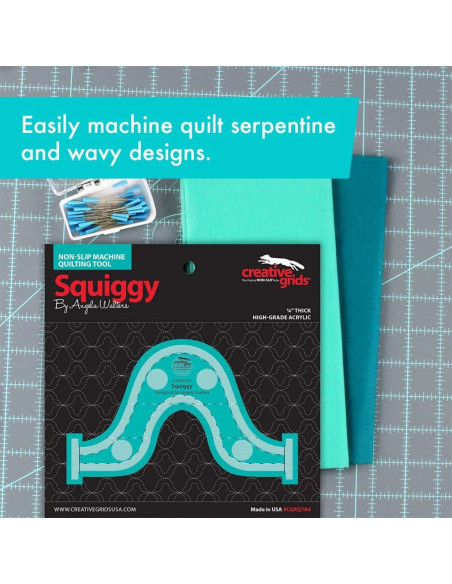 Règle Squiggy Machine Quilting Tool Creative Grids