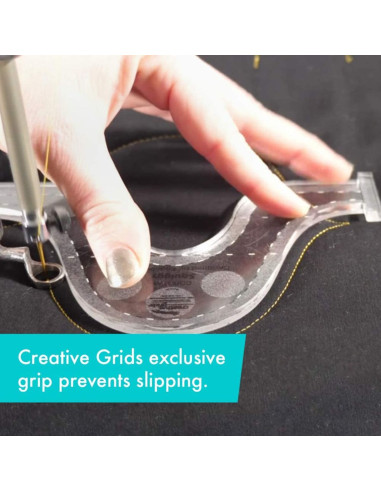 Règle Squiggy Machine Quilting Tool Creative Grids