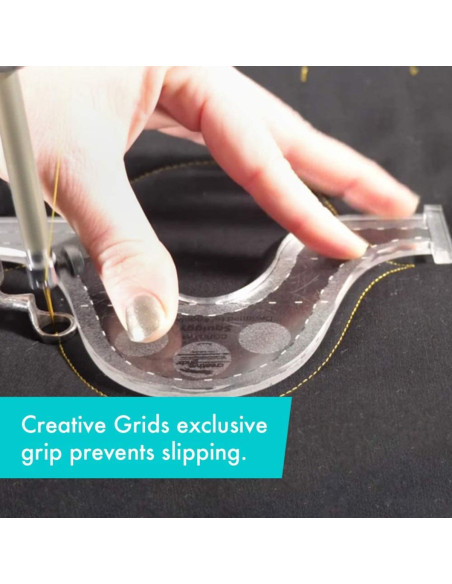 Règle Squiggy Machine Quilting Tool Creative Grids