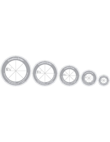 Set de 5 règles cercles Creative Grids