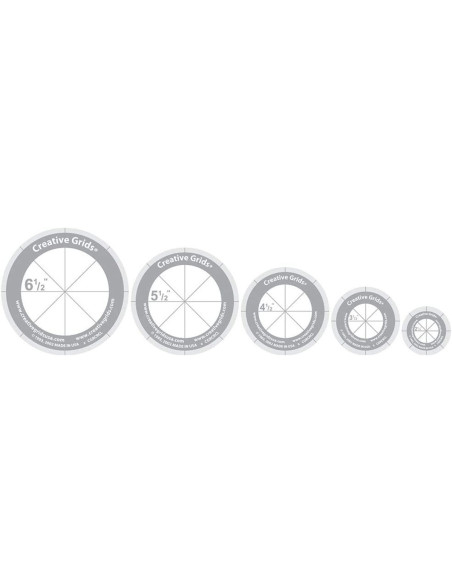 Set de 5 règles cercles Creative Grids