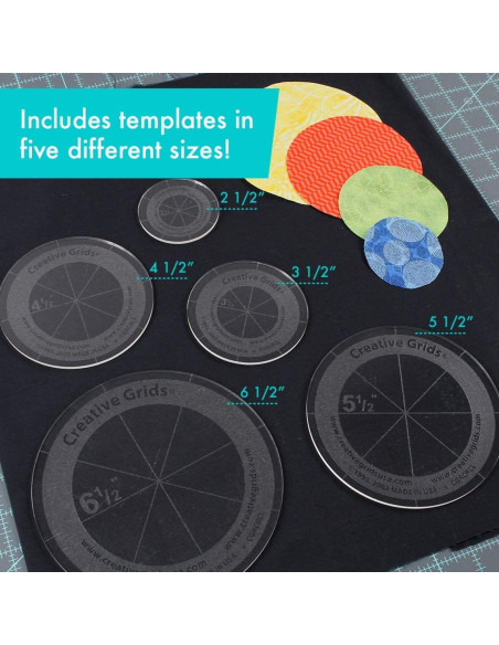 Set de 5 règles cercles Creative Grids