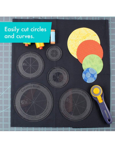 Set de 5 règles cercles Creative Grids