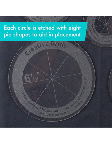Set de 5 règles cercles Creative Grids