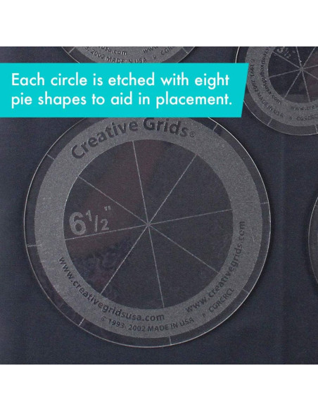 Set de 5 règles cercles Creative Grids