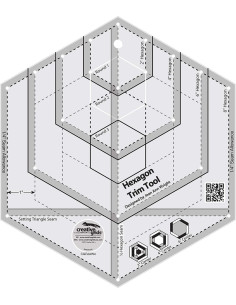 Règle hexagone Trim Tool Creative Grids