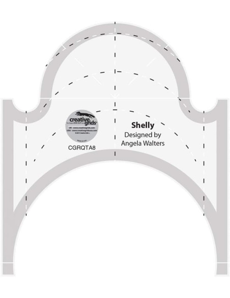 Règle Shelly Machine Quilting Tool Creative Grids