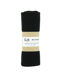 Coupon tissu absorbant léger Zorb 3D Stay Dry antimicrobien 50 x 75 cm - Noir
