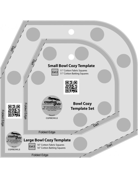 Règle Bowl Cozy Template Set Creative Grids