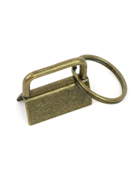 Lot de 2 attaches porte-clés et sangle - Antique