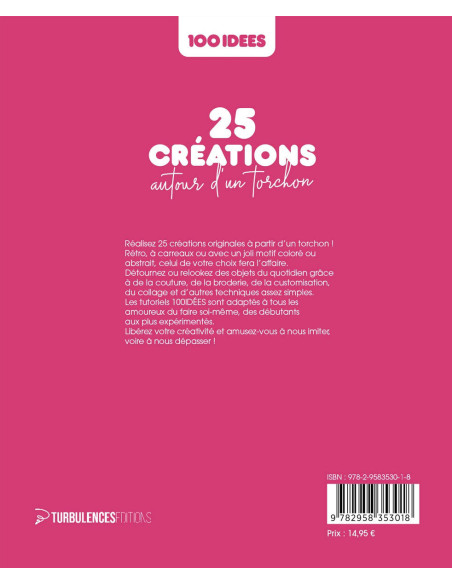 Livre 25 créations autour d´un torchon