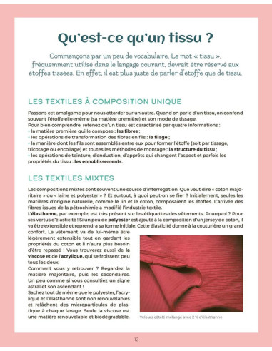 Livre le guide des tissus