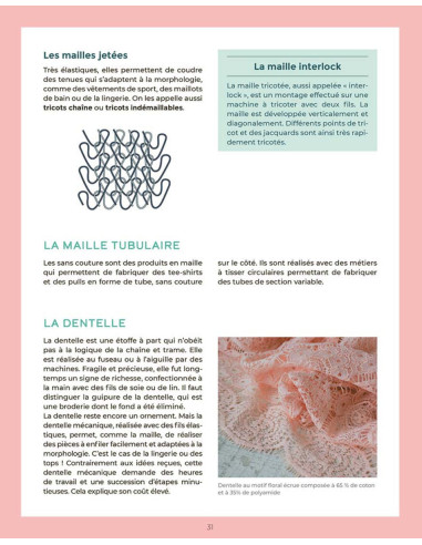 Livre le guide des tissus