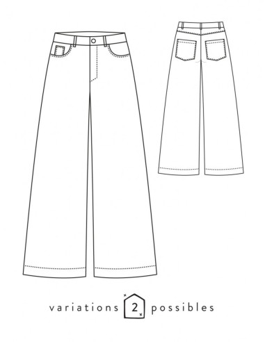 Patron de pantalon large California - Atelier Scämmit