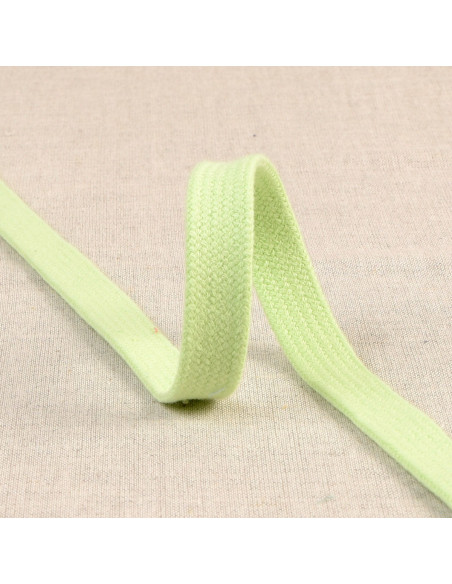 Cordon tressé plat pour sweat - Vert Nil