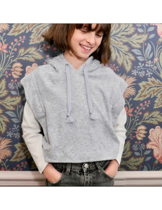 Cordon tressé plat pour sweat - Bleu lavande 2