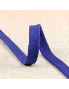 Cordon tressé plat pour sweat - Bleu roi