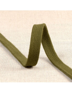 Cordon tressé plat pour sweat - Kaki