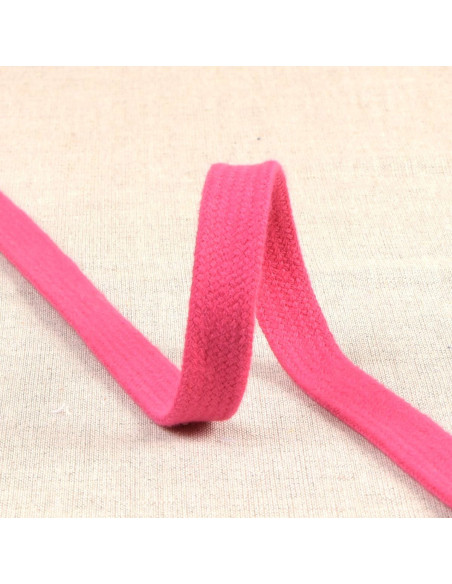 Cordon tressé plat pour sweat - Fuchsia