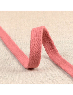 Cordon tressé plat pour sweat - Vieux rose