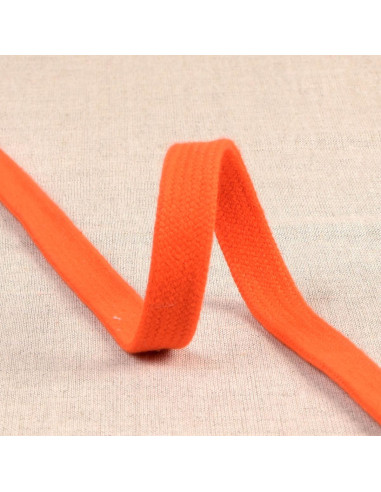 Cordon tressé plat pour sweat - Orange