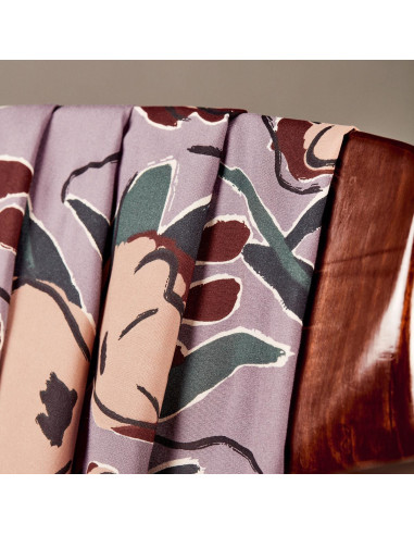 Tissu viscose Peony Divine Parma - Atelier Brunette