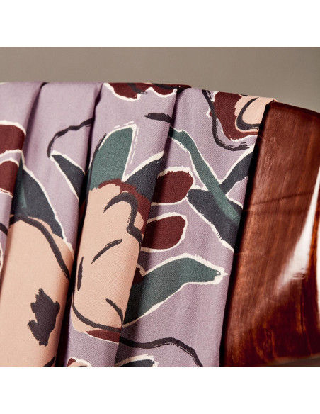 Tissu viscose Peony Divine Parma - Atelier Brunette