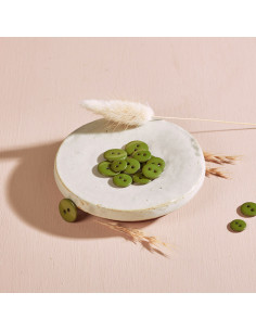 Bouton Classic Shine - Matcha Leaf