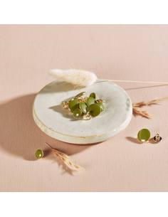 Bouton Gem - Matcha Leaf