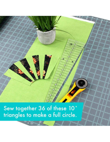 Règle triangle 10° Creative Grids