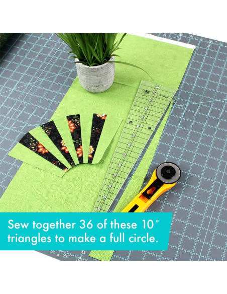 Règle triangle 10° Creative Grids