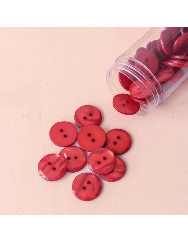 Bouton Sparkle 2 trous -Terracotta