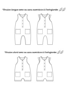 Patron de combinaison Pinson - Marmaï Patterns 2