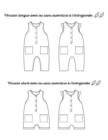 Patron de combinaison Pinson - Marmaï Patterns