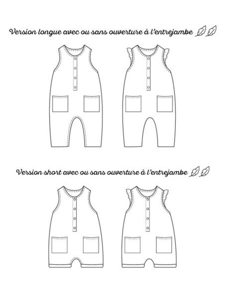 Patron de combinaison Pinson - Marmaï Patterns