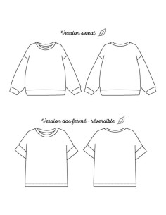 Patron de sweat et t-shirt oversize Chouette - Marmaï Patterns 2
