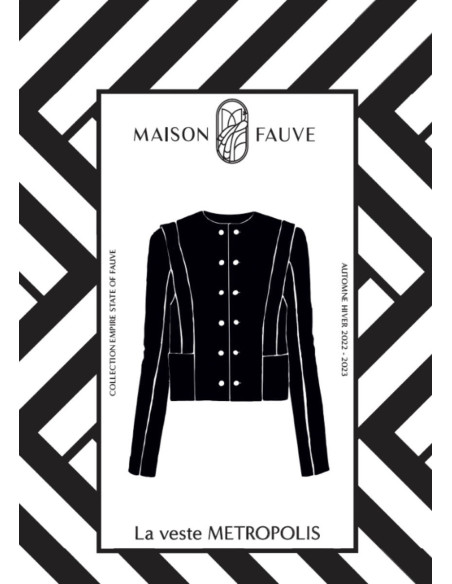 Patron de veste Metropolis - Maison Fauve