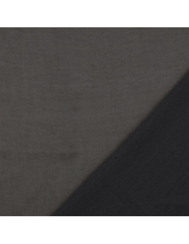 Tissu satin deluxe touché soie - Gris foncé