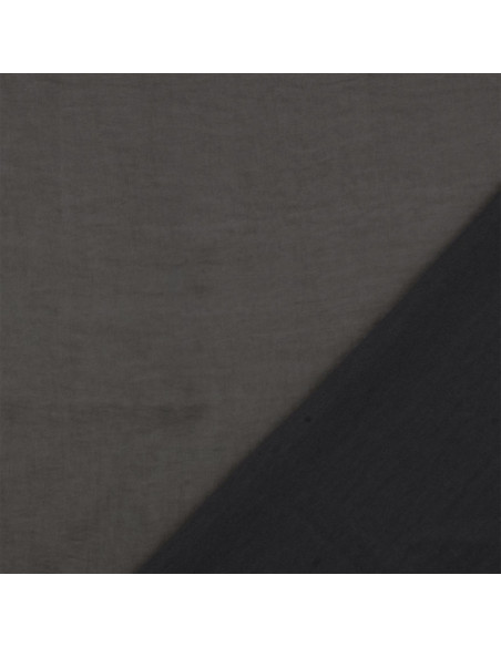 Tissu satin deluxe touché soie - Gris foncé