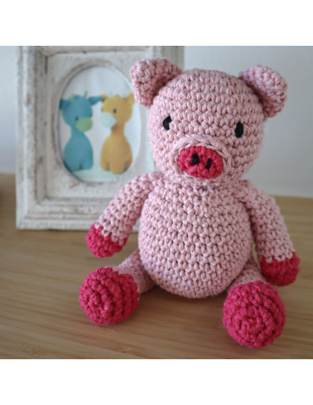 Kit crochet - Maggie le porcelet
