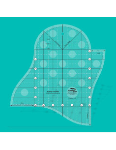 Règle pour bordure festonnée Scallop Template Creative Grids 2
