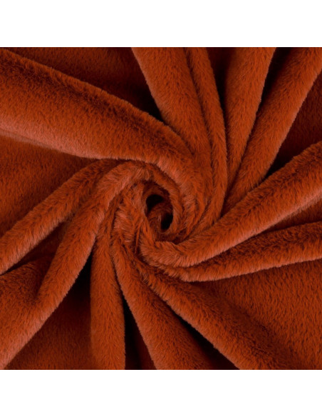 Tissu fausse fourrure - Cuivre