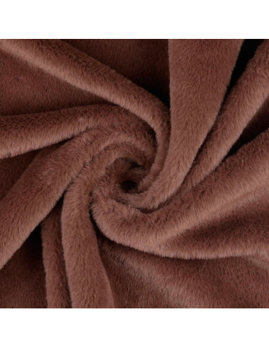 Tissu fausse fourrure - Marron