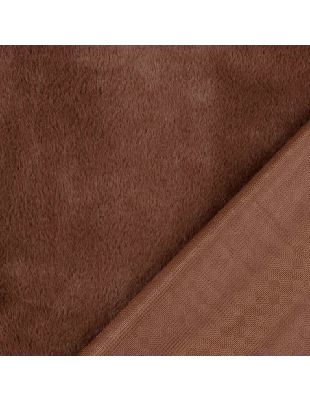 Tissu fausse fourrure - Marron