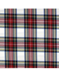 Tissu tartan écossais - Rouge, vert, jaune et beige 2