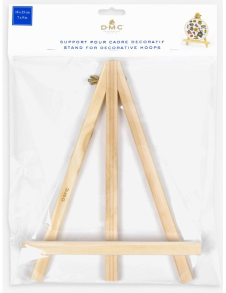 Chevalet en bois pour tambour à broder