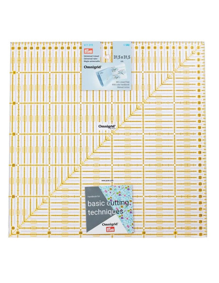 Règle patchwork Omnigrid universelle 31,5 x 31,5 cm