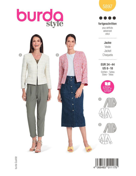 Patron de veste - Burda 5897